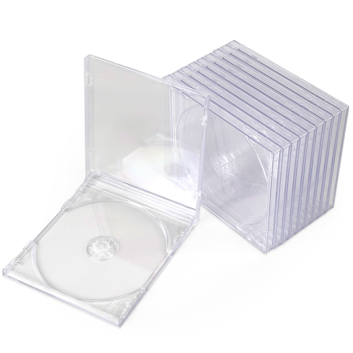 BCW CD Jewel Cases - 10 Pack – open view