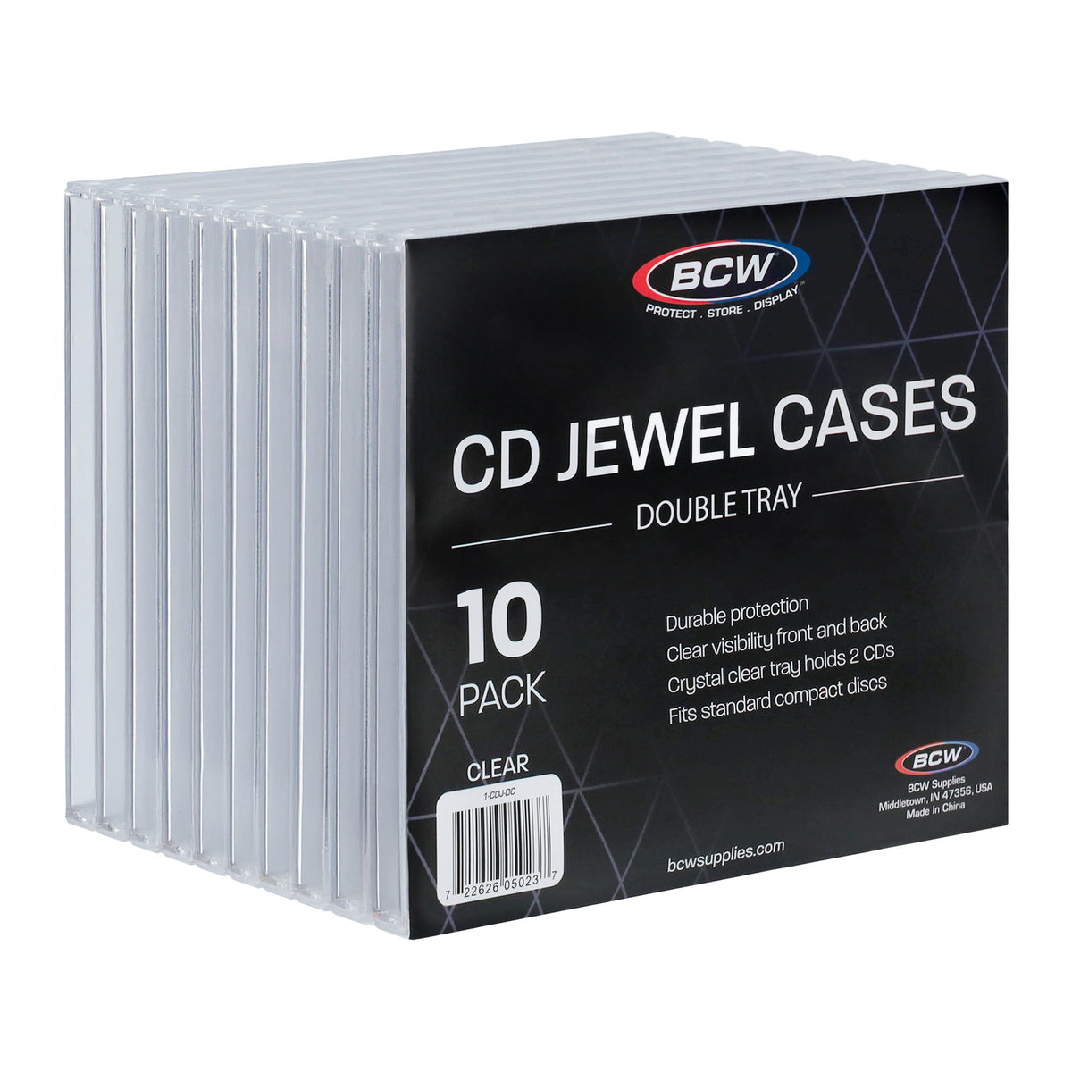 BCW CD Jewel Cases - Double Tray – front product view