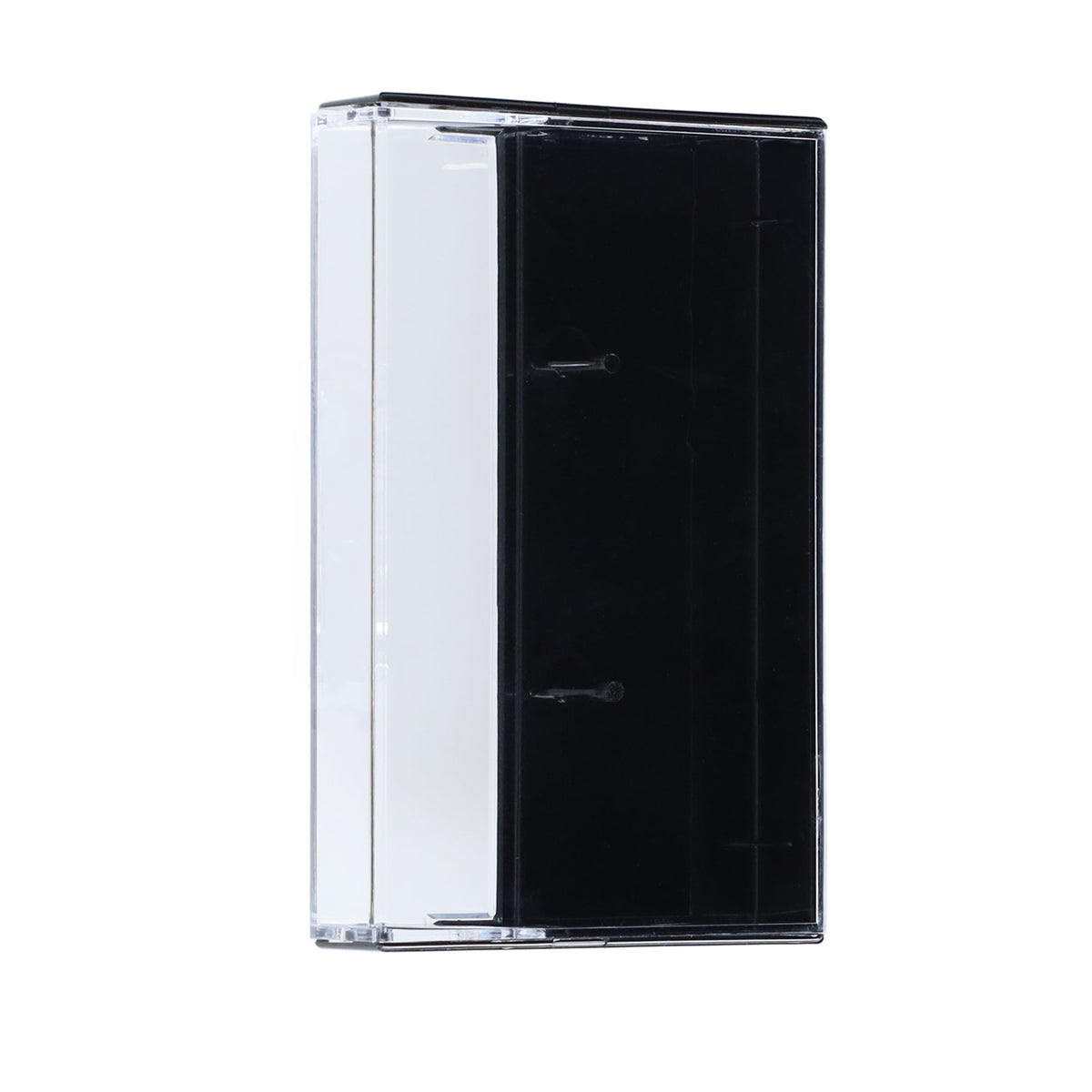 BCW Cassette Tape Cases - 10 Pack - Black – angled view