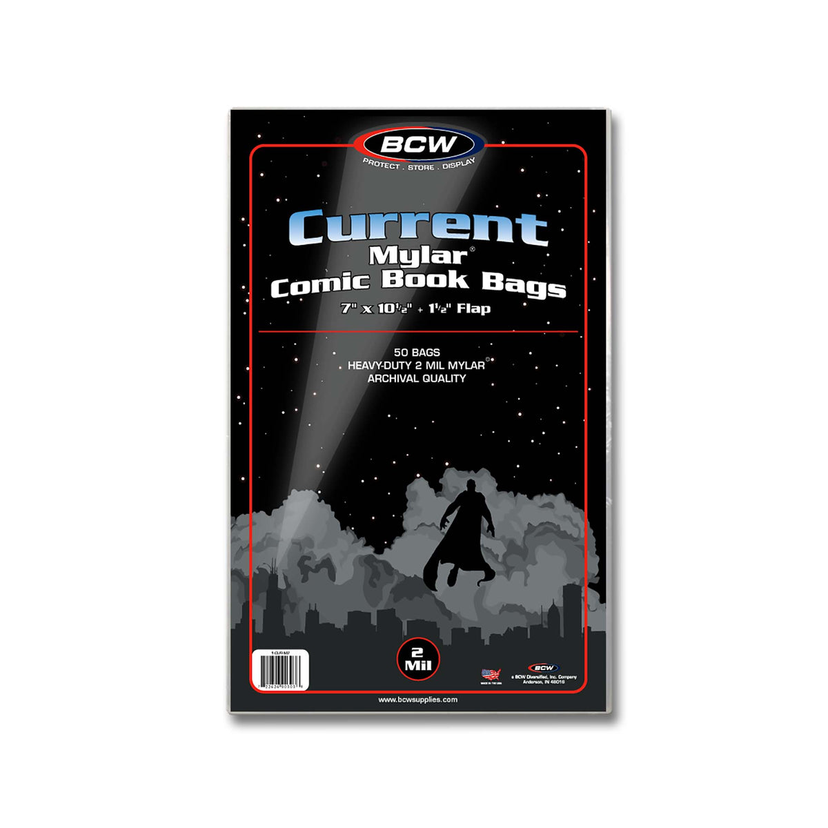 BCW Current/Modern Comic Bags – front product view