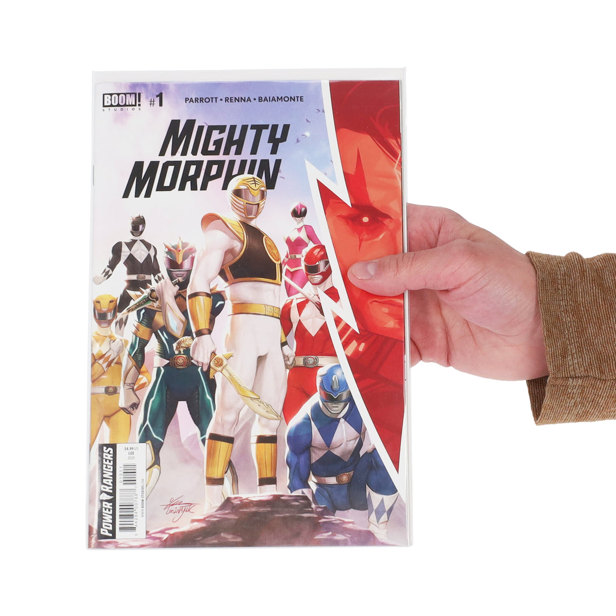 BCW Premade Resealable Current Comic Bag and Board – in-use view