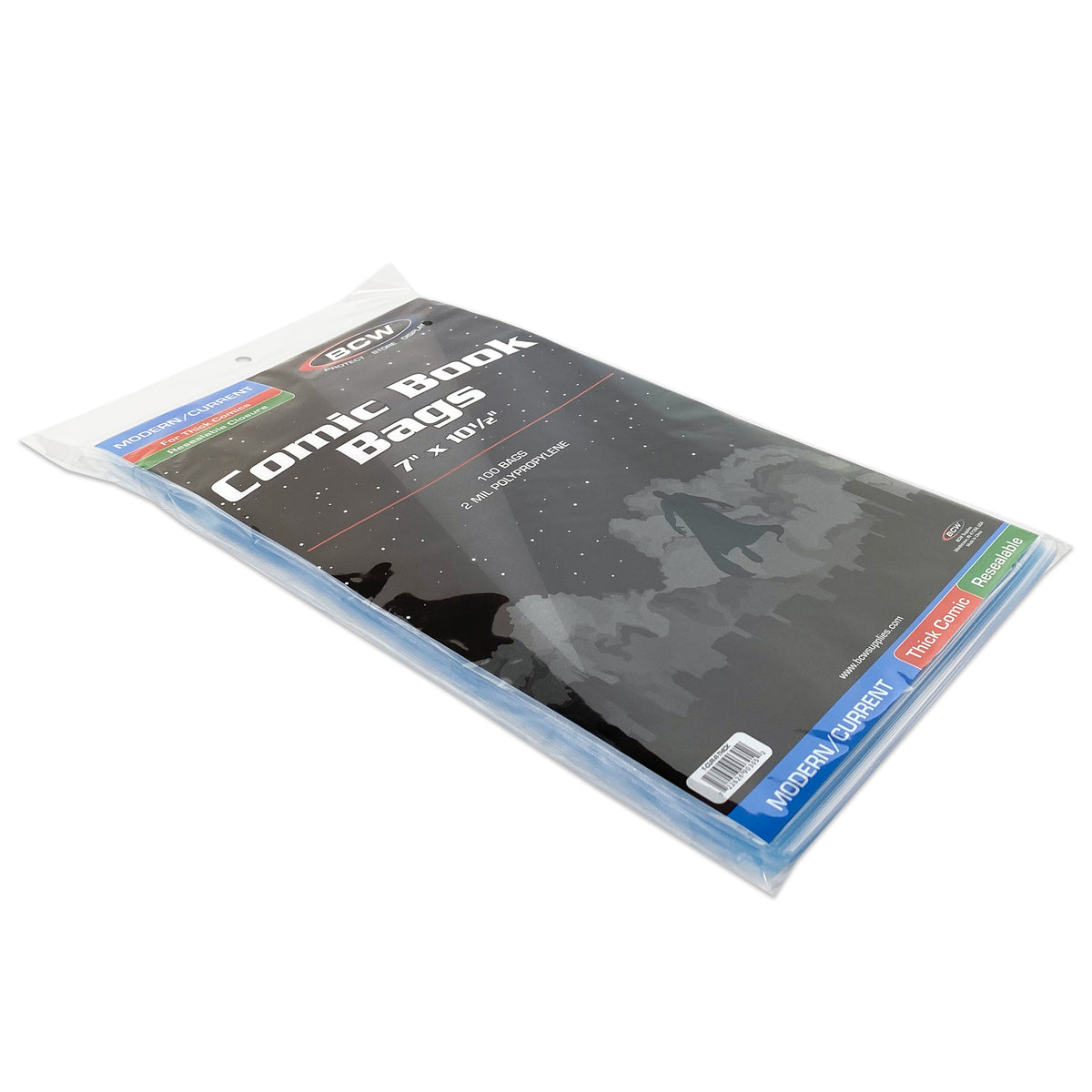 BCW Resealable Current/Modern Comic Bags - Thick – front product view