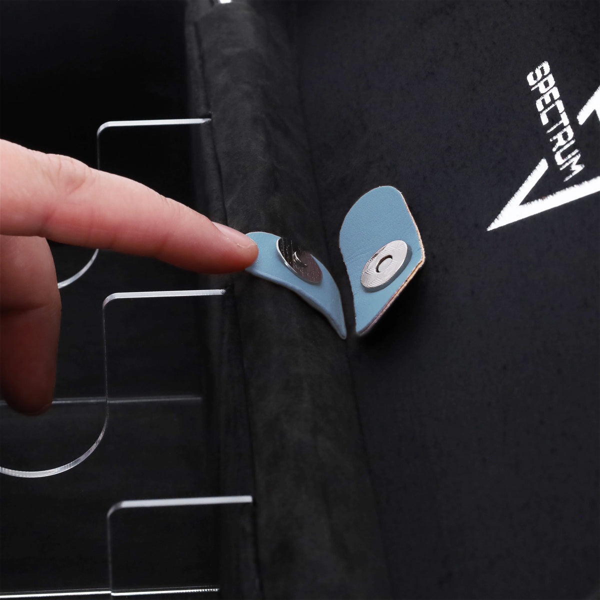 BCW Prism Deck Case - Array - Gray Blue – front product view