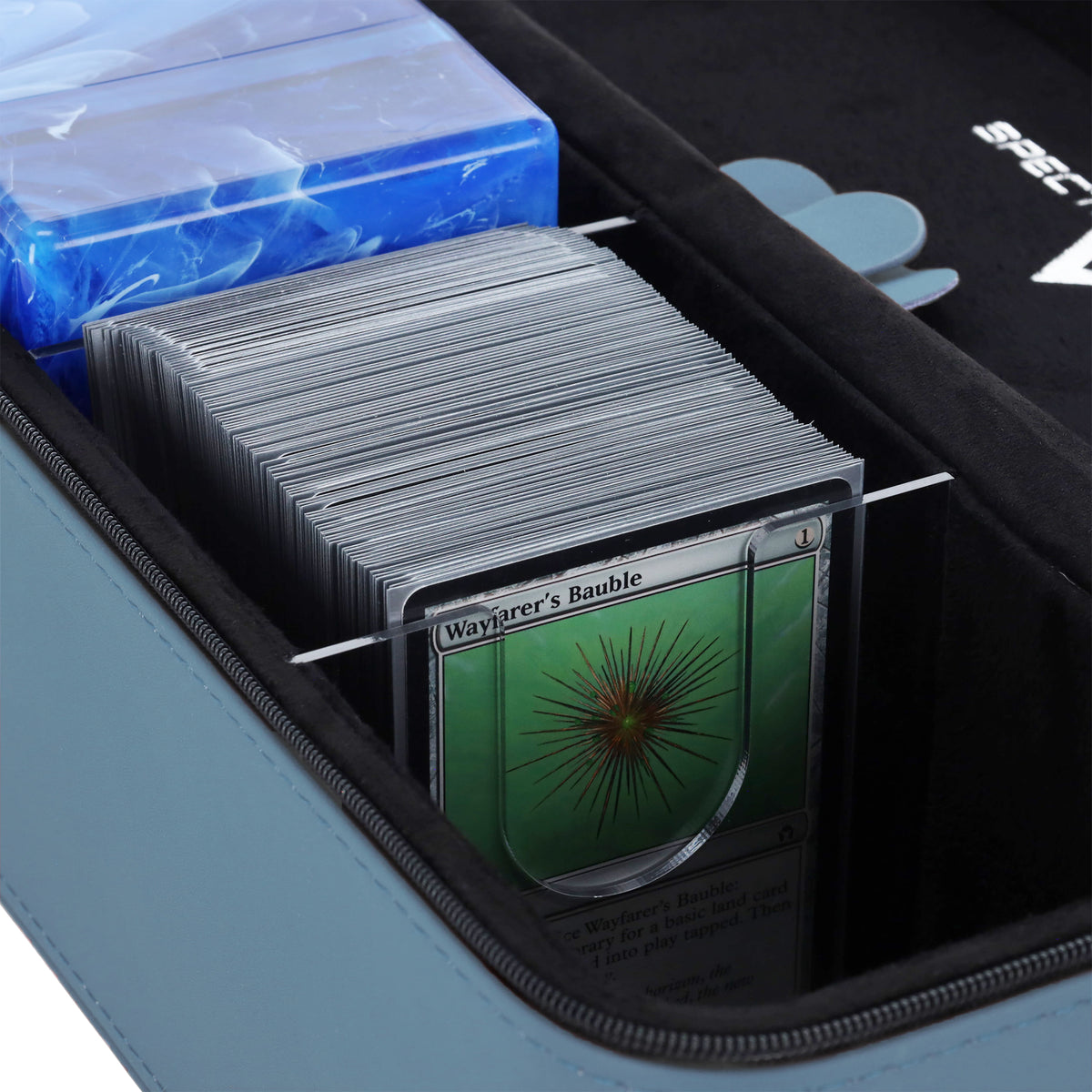 BCW Prism Deck Case - Array - Gray Blue – front product view