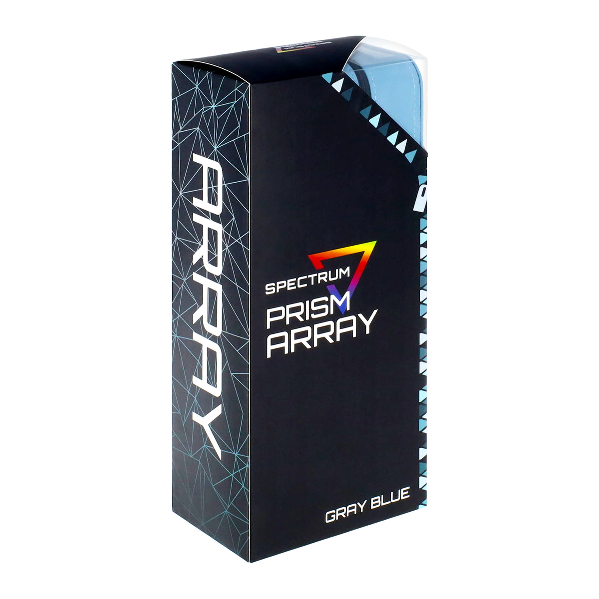 BCW Prism Deck Case - Array - Gray Blue – angled view