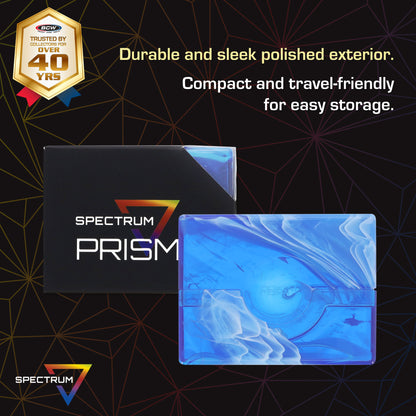 BCW Prism Deck Case - 50 Count - Apatite Blue – dimensions and specifications