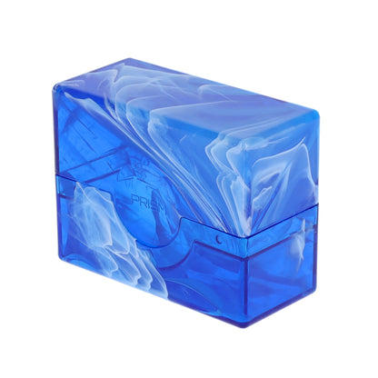 BCW Prism Deck Case - 50 Count - Apatite Blue – angled view