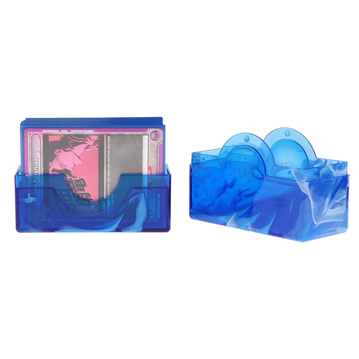 BCW Prism Deck Case - 50 Count - Apatite Blue – front product view