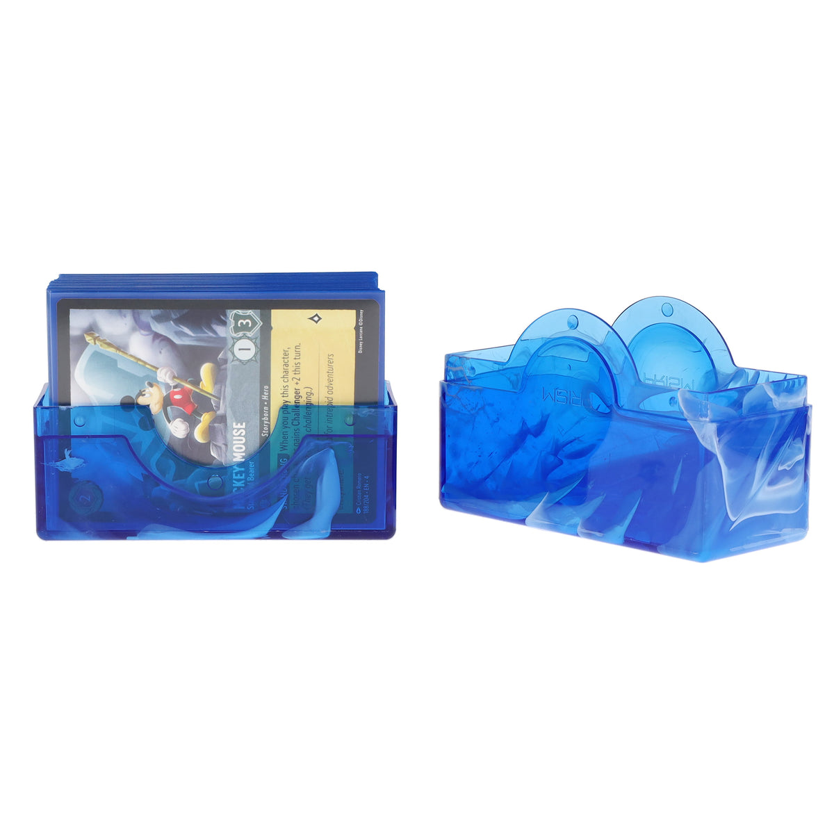 BCW Prism Deck Case - 50 Count - Apatite Blue – front product view