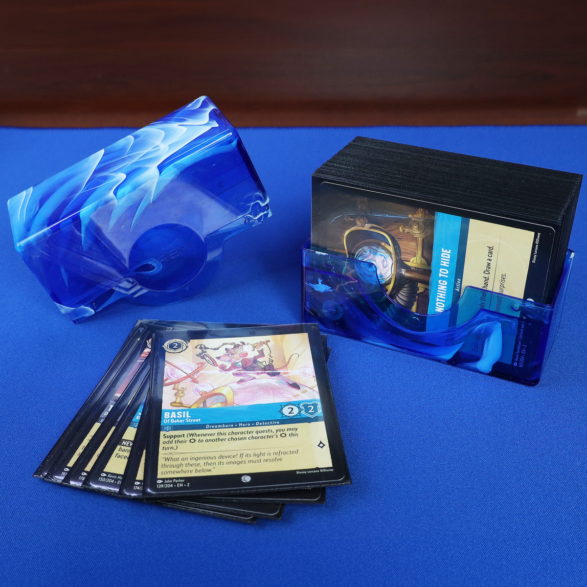 BCW Prism Deck Case - 50 Count - Apatite Blue – front product view