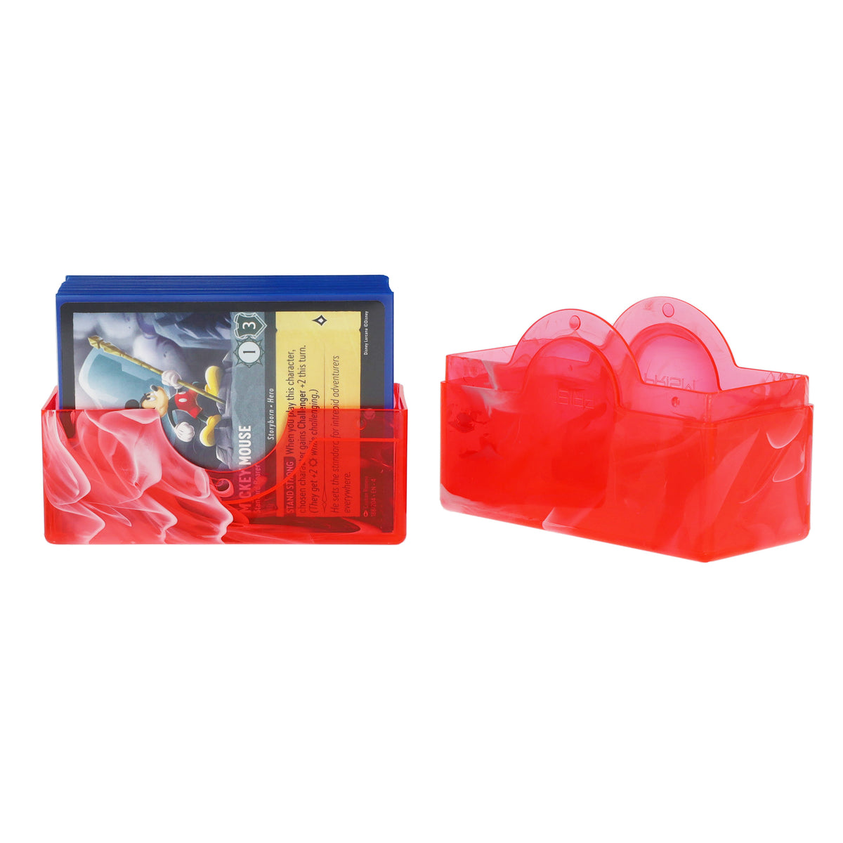 BCW Prism Deck Case - 50 Count - Carnelian Red – front product view
