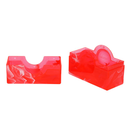 BCW Prism Deck Case - 50 Count - Carnelian Red – open view