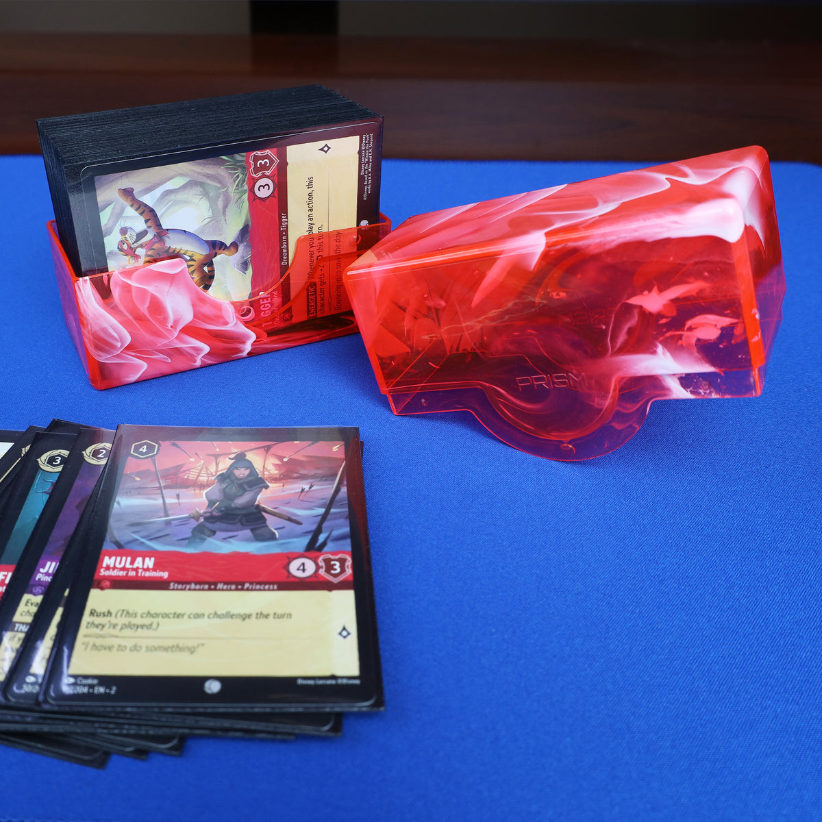 BCW Prism Deck Case - 50 Count - Carnelian Red – front product view