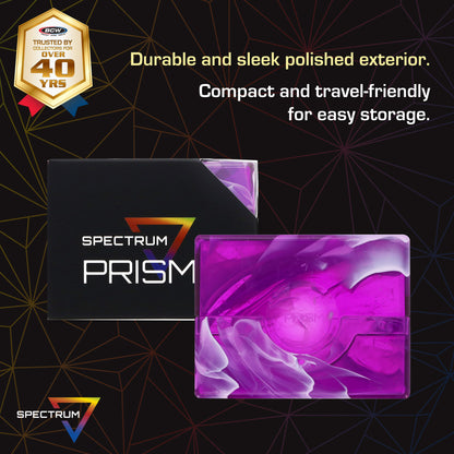 BCW Prism Deck Case - 50 Count - Charoite Purple – dimensions and specifications