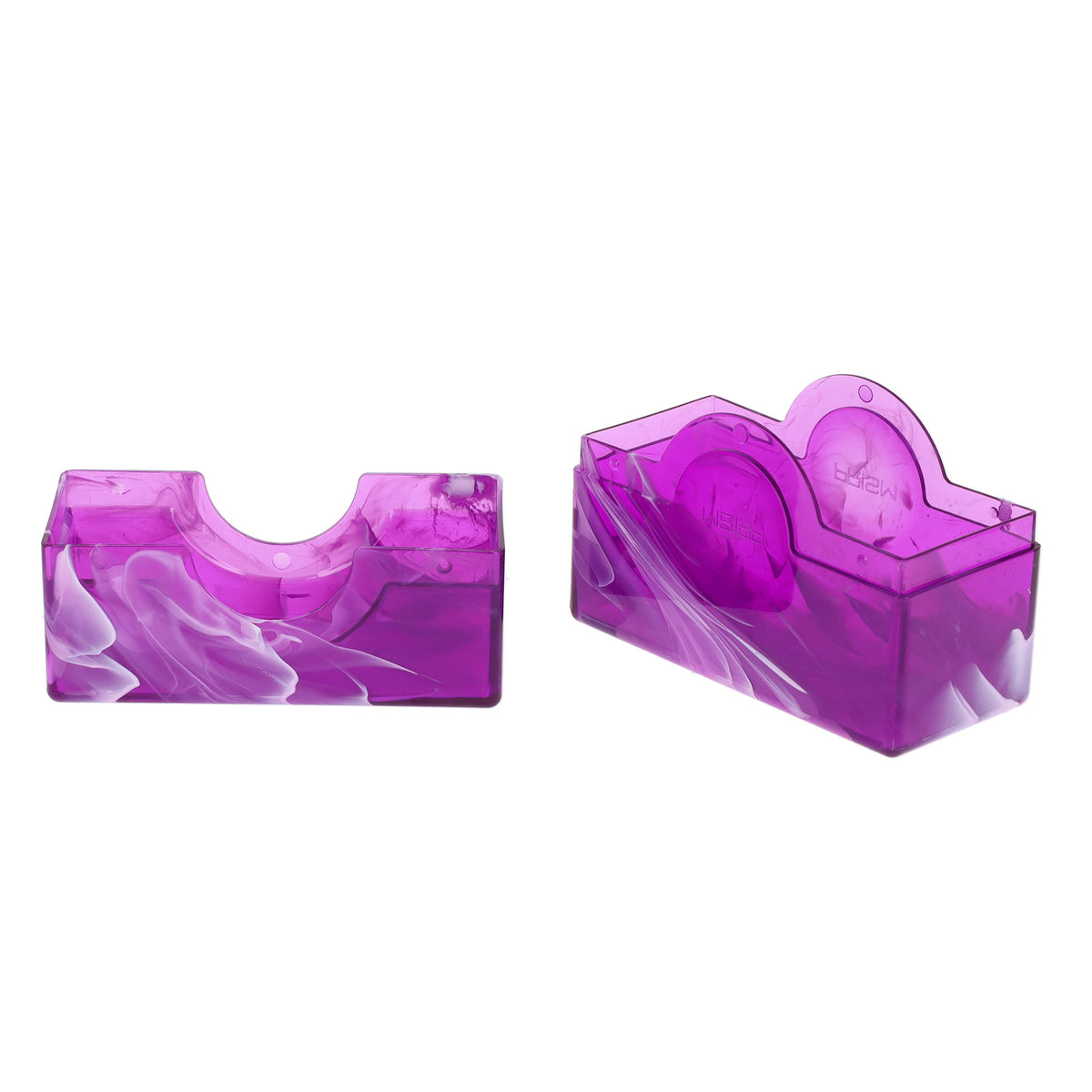 BCW Prism Deck Case - 50 Count - Charoite Purple – open view