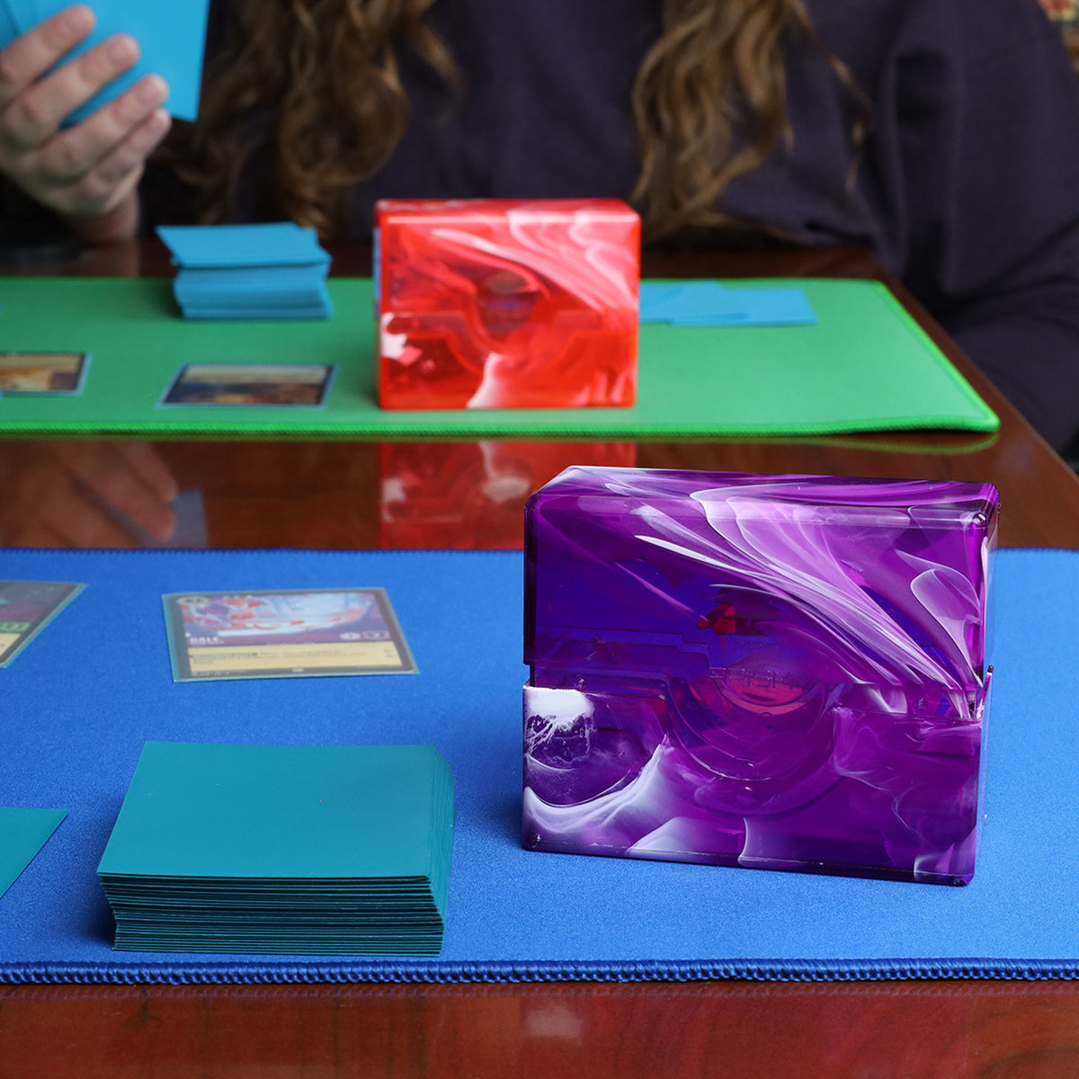 BCW Prism Deck Case - 50 Count - Charoite Purple – front product view