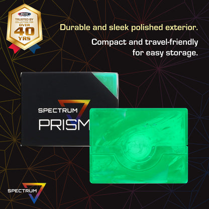 BCW Prism Deck Case - 50 Count - Jade Green – dimensions and specifications