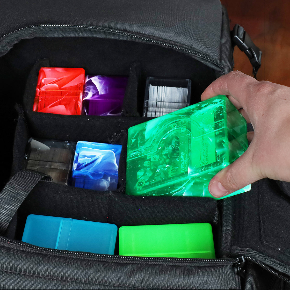 BCW Prism Deck Case - 50 Count - Jade Green – front product view