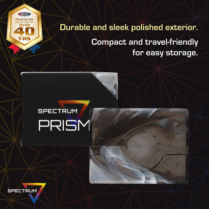 BCW Prism Deck Case - 50 Count - Marble Black – dimensions and specifications