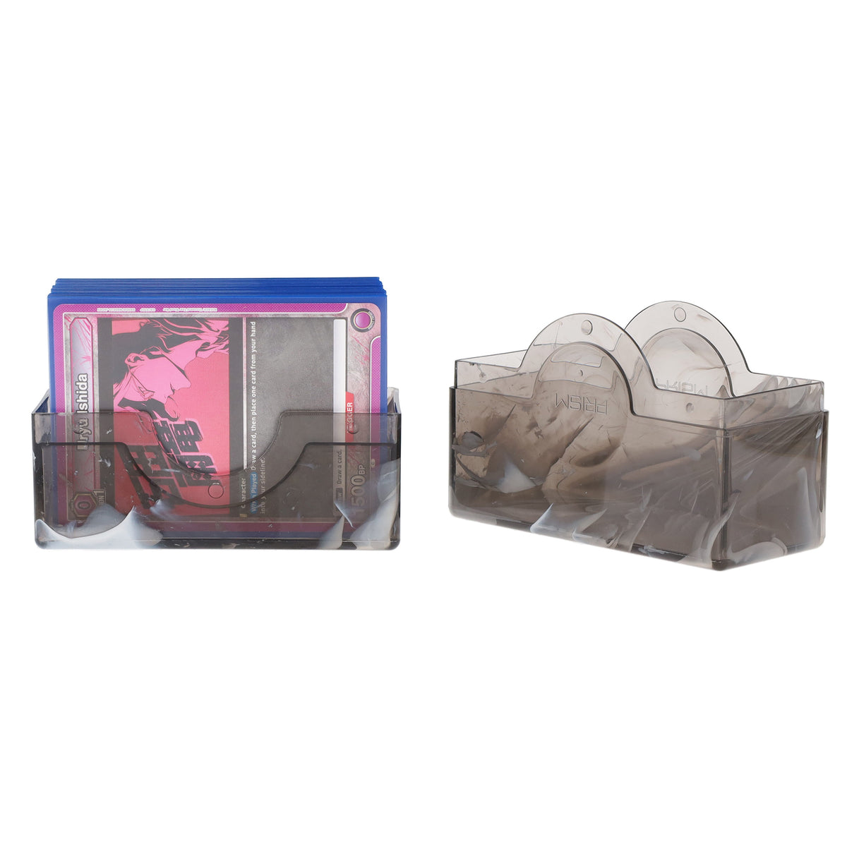 BCW Prism Deck Case - 50 Count - Marble Black – front product view