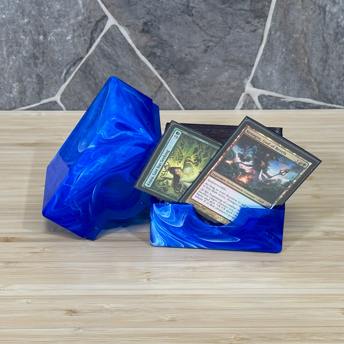BCW Prism Deck Case - Apatite Blue – front product view