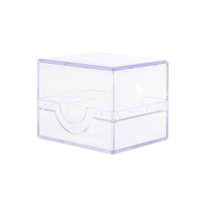 BCW Prism Deck Case - Polished - Translucent – angled view