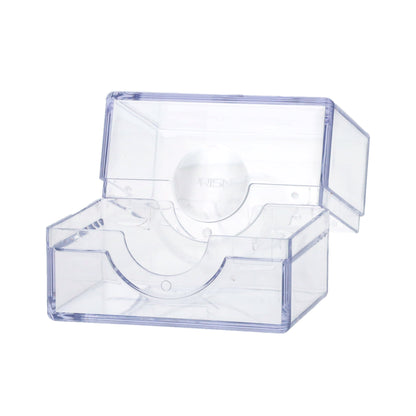BCW Prism Deck Case - Polished - Translucent – angled view
