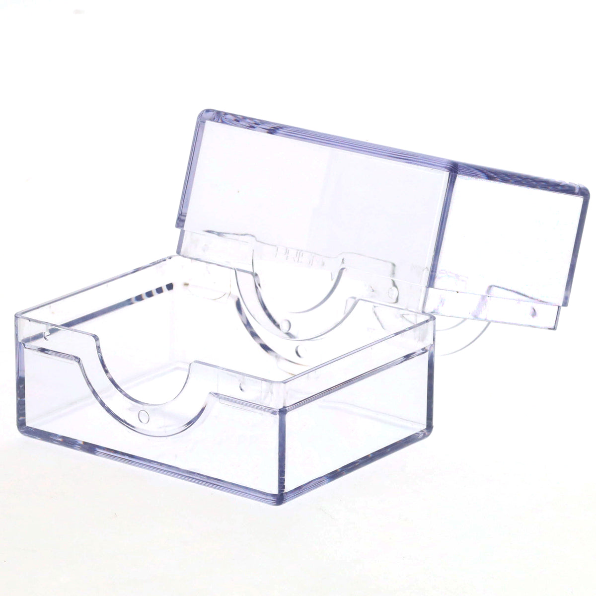 BCW Prism Deck Case - Polished - Translucent – angled view