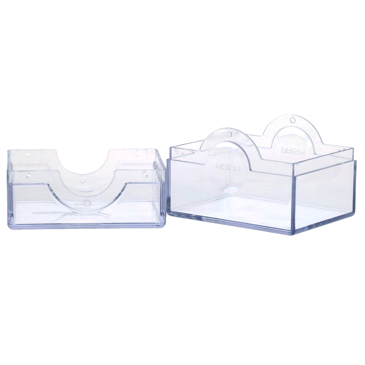 BCW Prism Deck Case - Polished - Translucent – open view