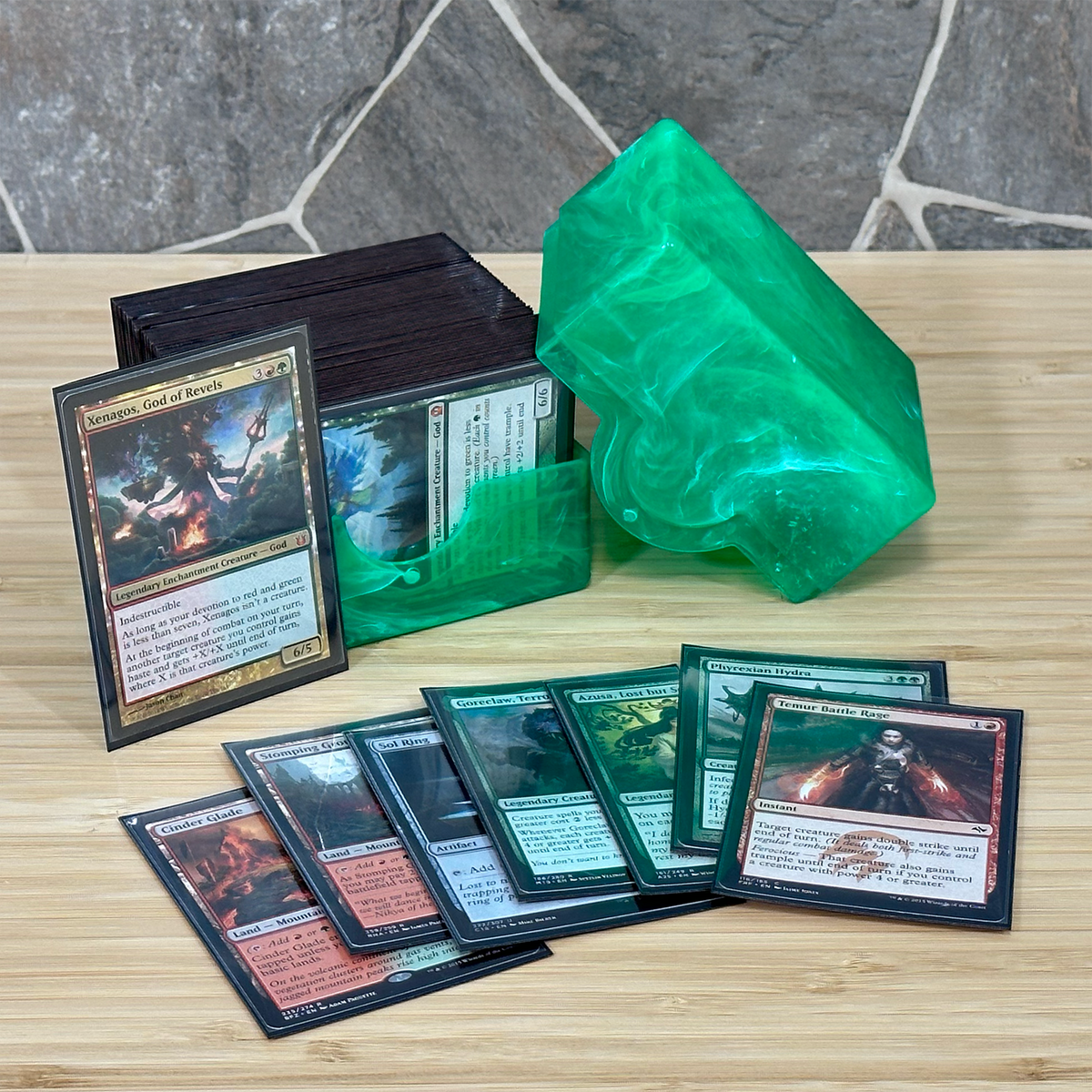 BCW Prism Deck Case - Jade Green – front product view