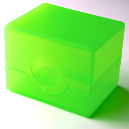 BCW Prism Deck Case - Polished - Lime Green – front product view
