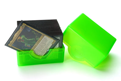 BCW Prism Deck Case - Polished - Lime Green – front product view