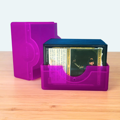 BCW Prism Deck Case - Polished - Ultra Violet – open view