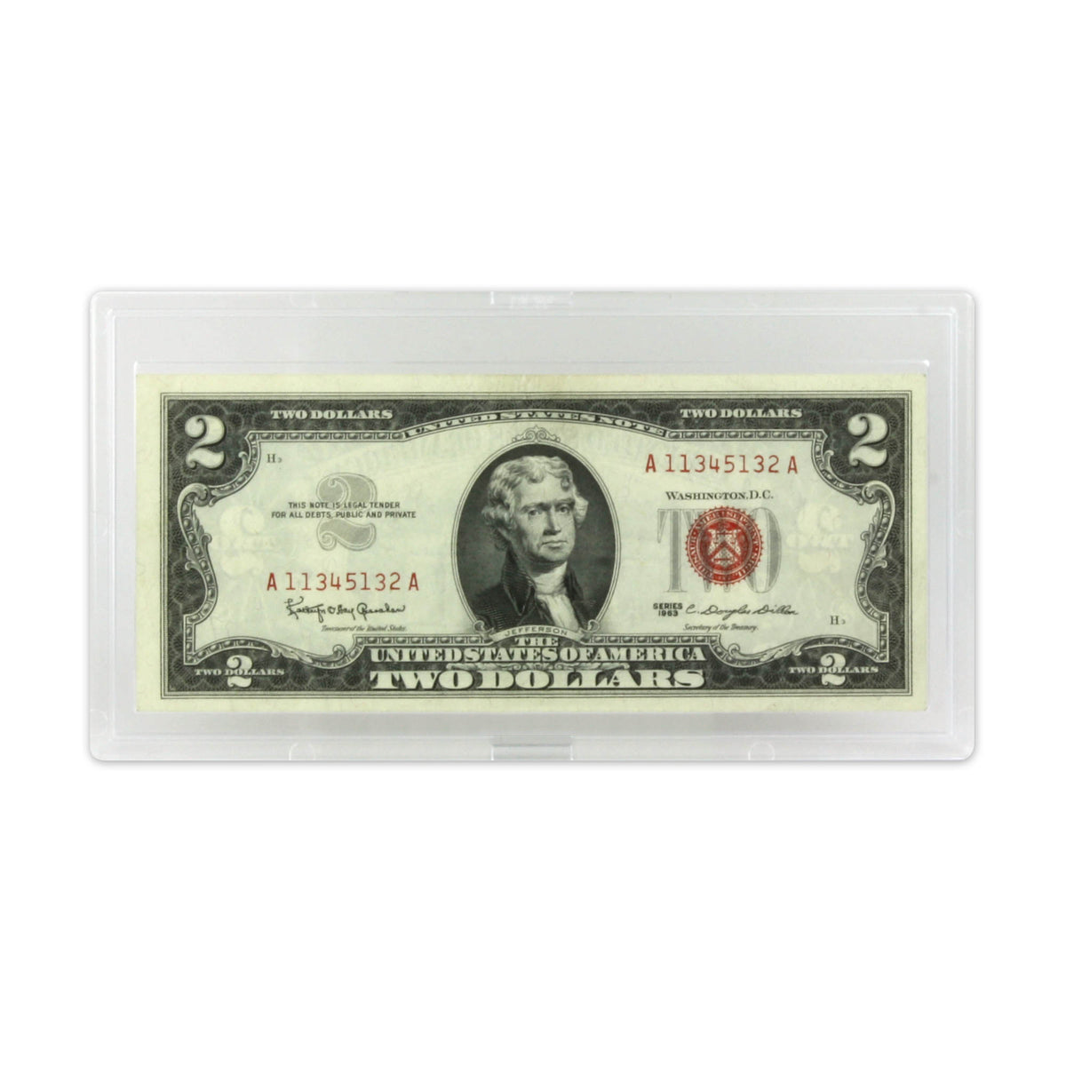 BCW Deluxe Currency Slab - Regular Bill – front product view