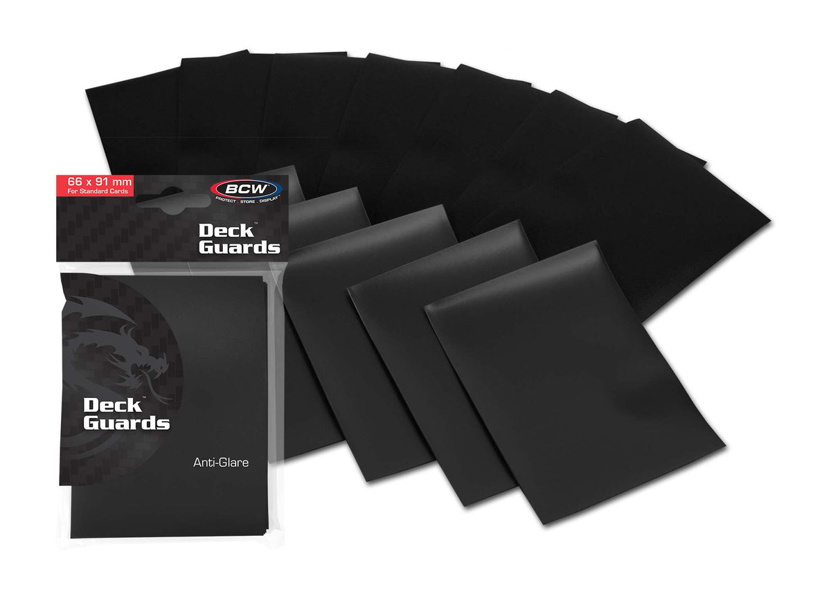 BCW Deck Guard - Double Matte - Black – front product view