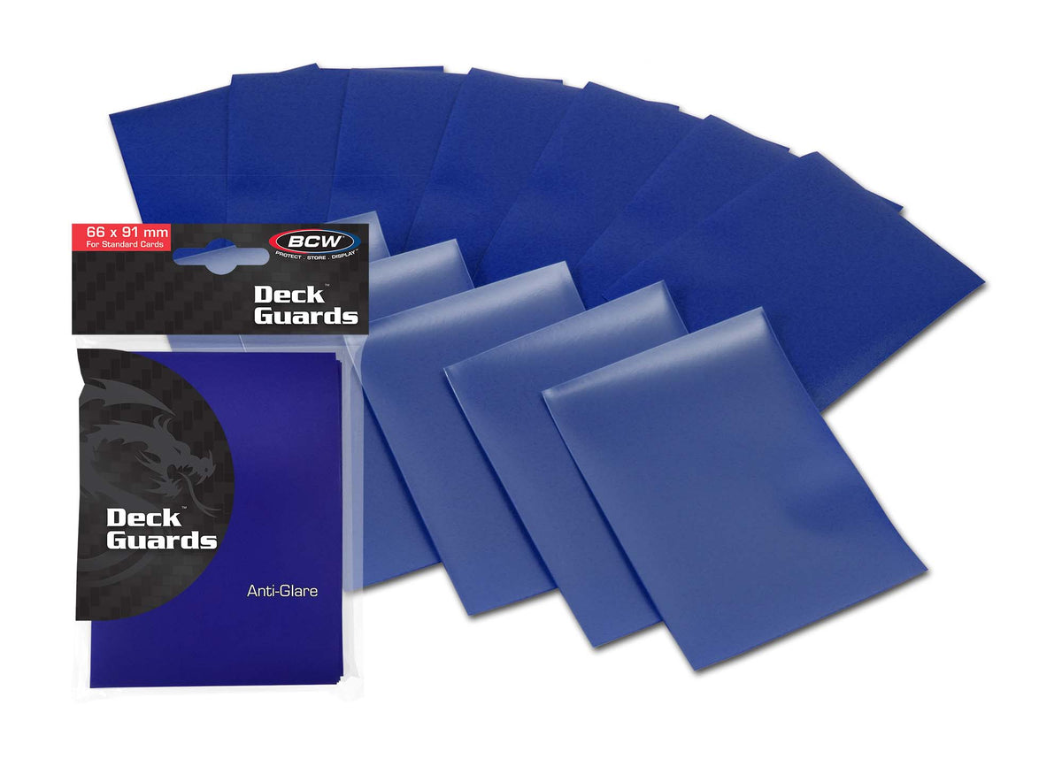 BCW Deck Guard - Double Matte - Blue – front product view