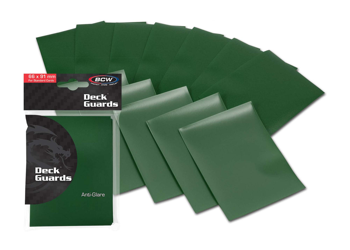 BCW Deck Guard - Double Matte - Green – front product view