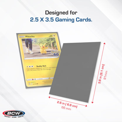 BCW Deck Guard - Double Matte - Gray – dimensions and specifications