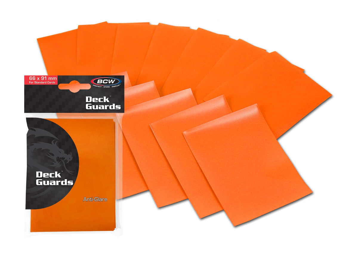 BCW Deck Guard - Double Matte - Orange – front product view