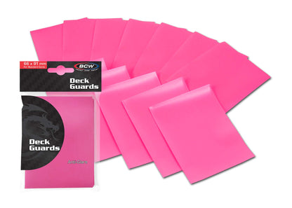 BCW Deck Guard - Double Matte - Pink – front product view