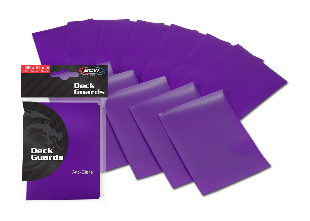 BCW Deck Guard - Double Matte - Purple – front product view