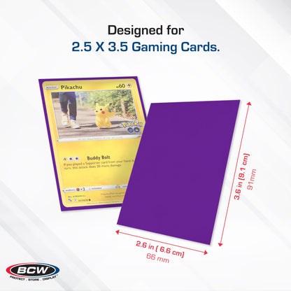 BCW Deck Guard - Double Matte - Purple – dimensions and specifications