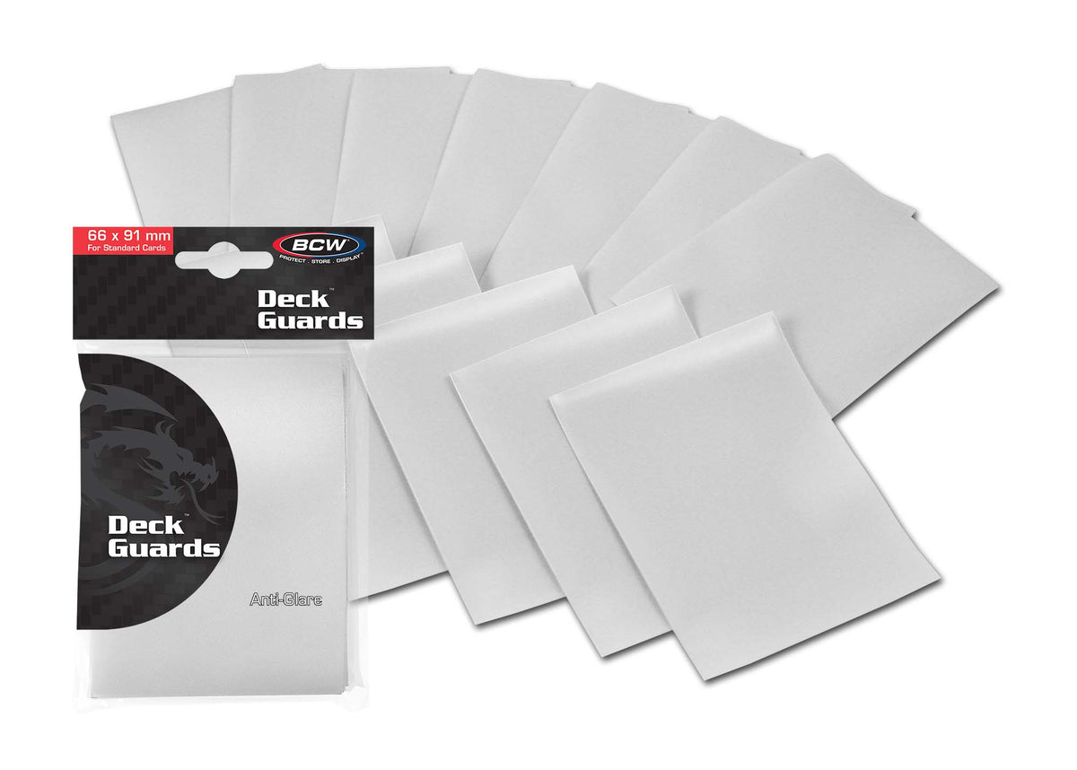 BCW Deck Guard - Double Matte - White – front product view
