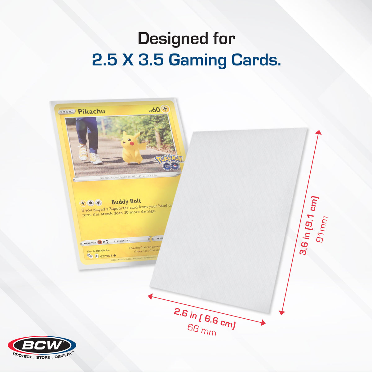 BCW Deck Guard - Double Matte - White – dimensions and specifications