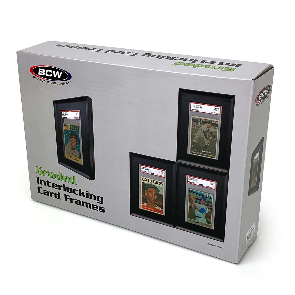BCW Interlocking Graded Card Frames - Black – front product view