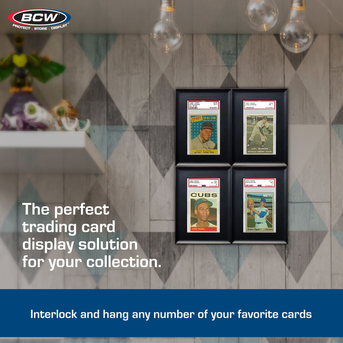 BCW Interlocking Graded Card Frames - Black – dimensions and specifications