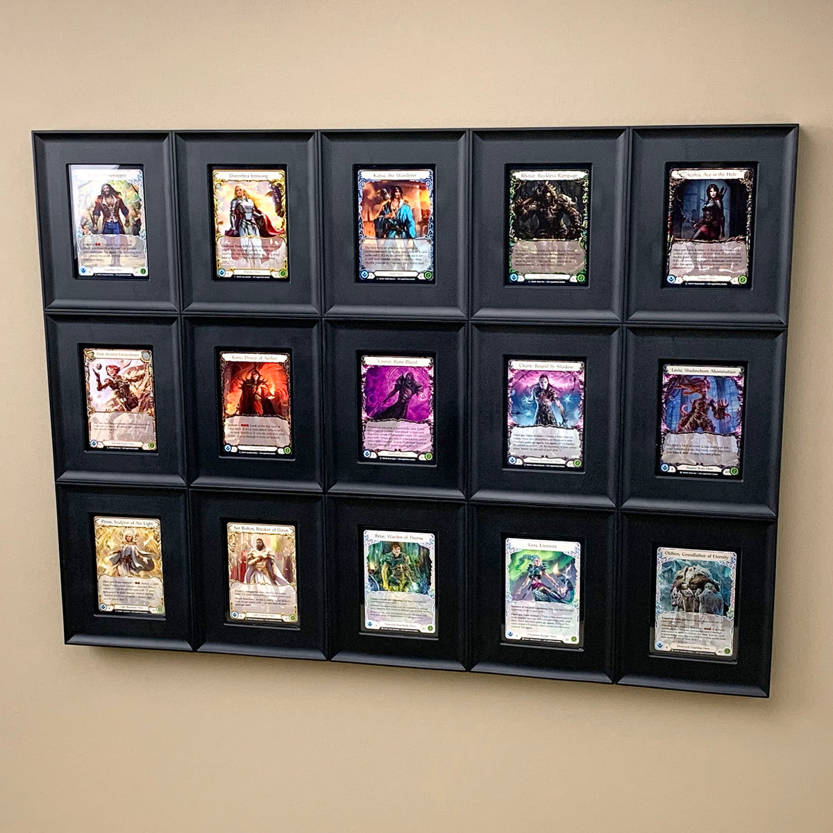 BCW Interlocking Card Frames - Black – front product view