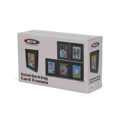 BCW Interlocking Card Frames - Black – front product view