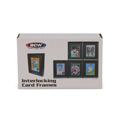 BCW Interlocking Card Frames - Black – front product view