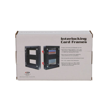 BCW Interlocking Card Frames - Black – rear view